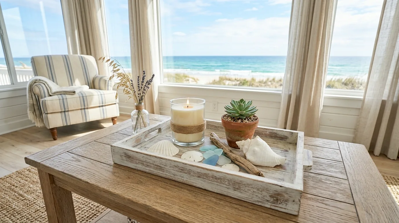 Use a tray to hide remotes neatly